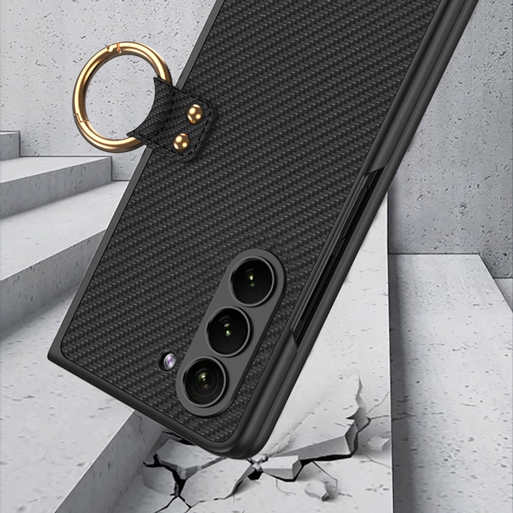 GKK pro Samsung Galaxy Z Fold5 5G PU kožené pouzdro na PC telefon Kryt držáku na stojánek GKK pro Samsung Galaxy Z Fold5 5G PU kožené pouzdro na PC telefon Kryt držáku na stojánek